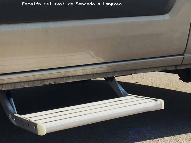 Escalón del taxi de  a Langreo