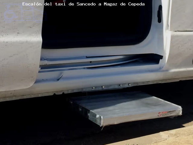 Taxi con escalón ruta Sancedo Magaz de Cepeda