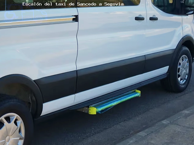 Taxi con escalón de Sancedo a Segovia