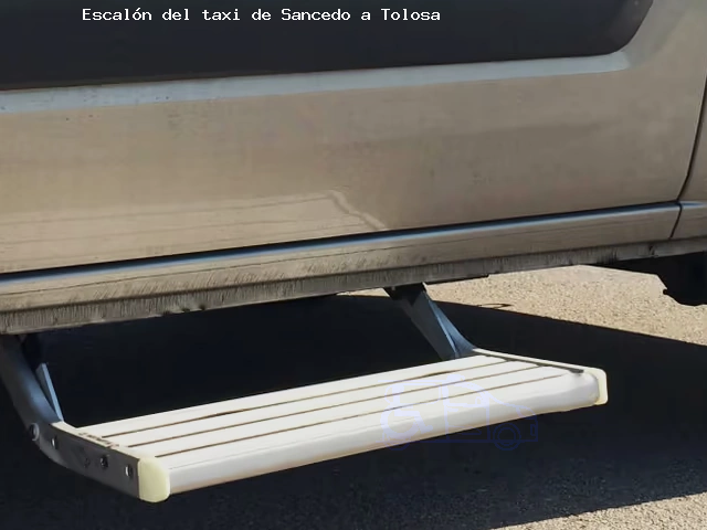 Escalón del taxi de  a Tolosa