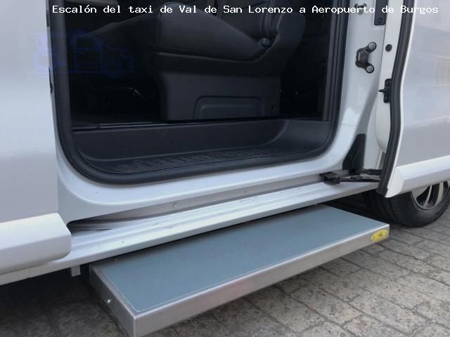 Escalón del taxi de  a Aeropuerto de Burgos