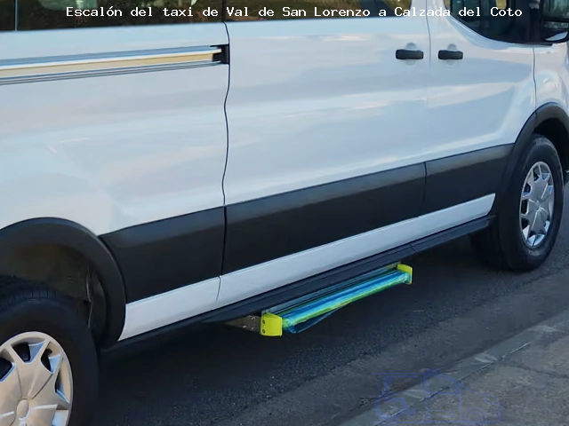 Escalón del taxi de  a Calzada del Coto
