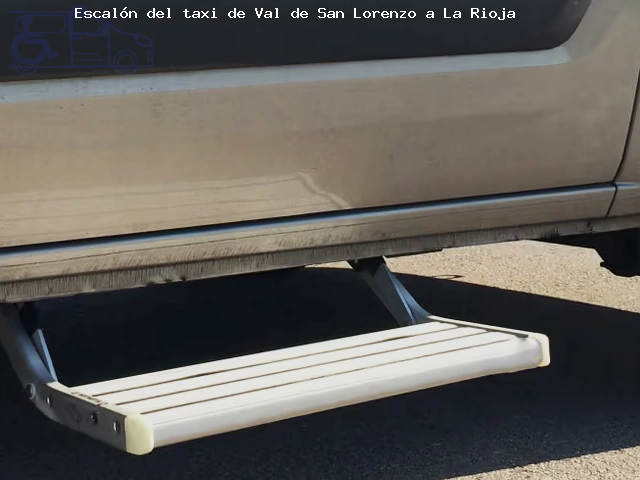 Taxi con escalón de Val de San Lorenzo a La Rioja