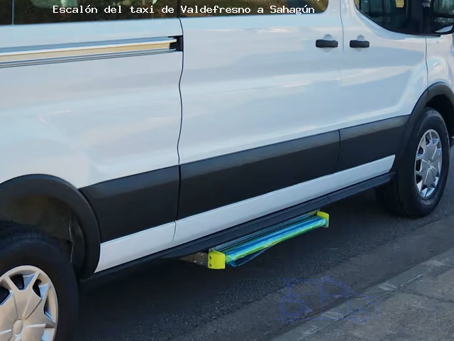 Escalón del taxi de  a Sahagún