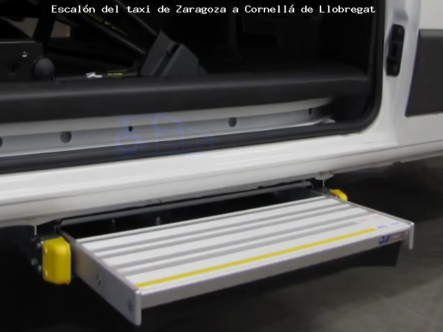 Taxi con escalón ruta Zaragoza Cornellá de Llobregat