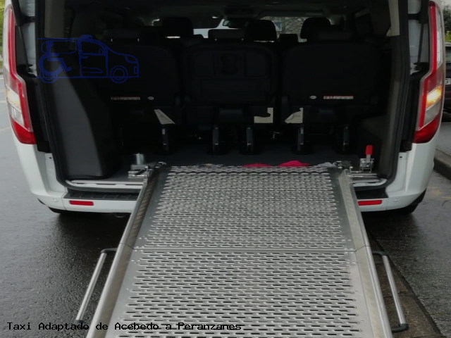 Taxi accesible de Peranzanes a Acebedo