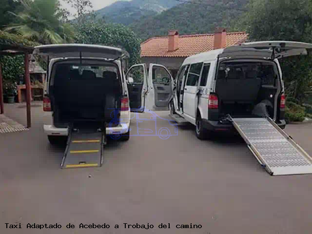 Taxi accesible de Trobajo del camino a Acebedo