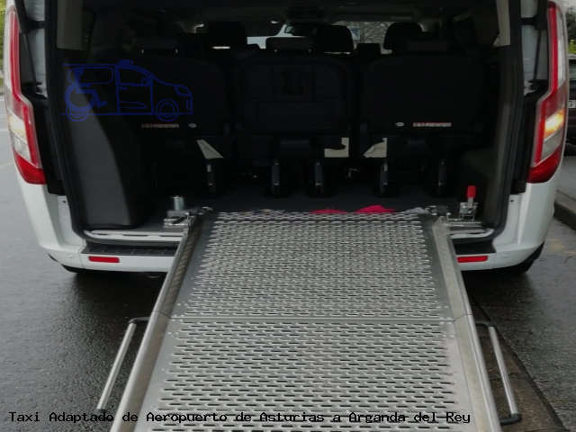 Taxi accesible de Arganda del Rey a Aeropuerto de Asturias