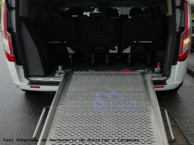 Taxi accesible de Cármenes a Aeropuerto de Asturias