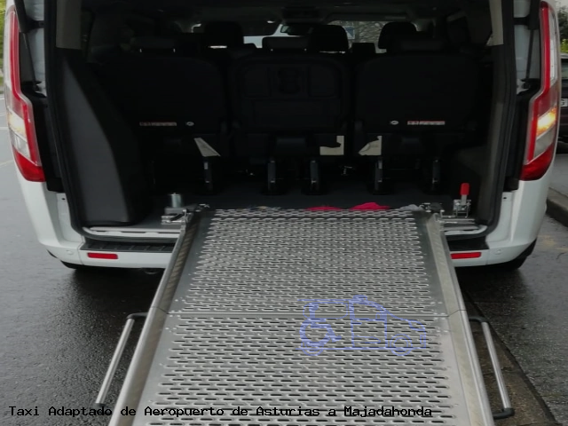 Taxi accesible de Majadahonda a Aeropuerto de Asturias