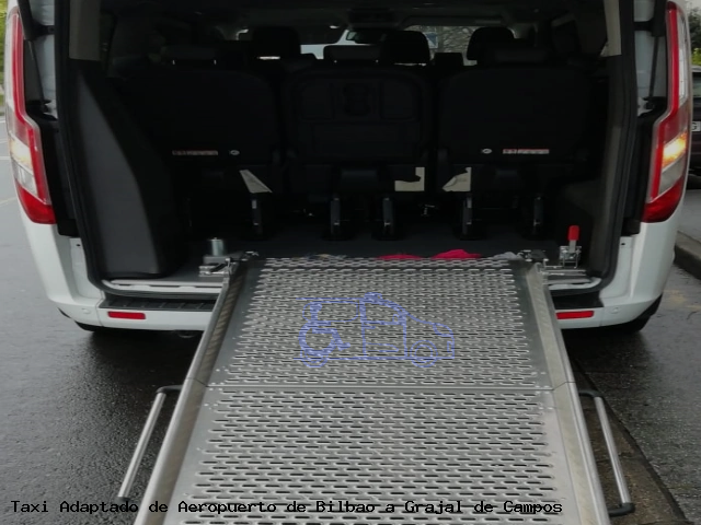 Taxi accesible de Grajal de Campos a Aeropuerto de Bilbao
