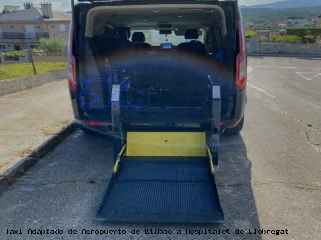 Taxi accesible de Hospitalet de Llobregat a Aeropuerto de Bilbao