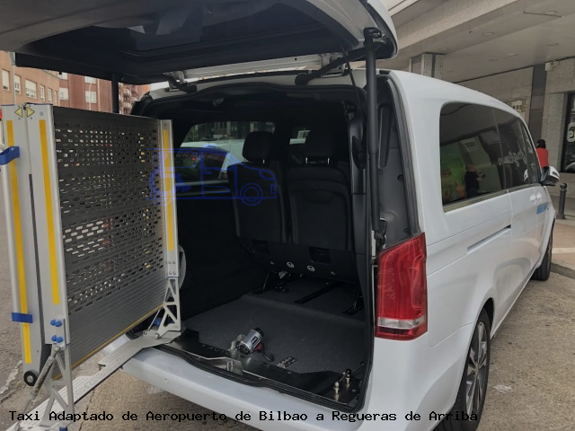 Taxi accesible de Regueras de Arriba a Aeropuerto de Bilbao