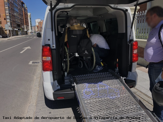 Taxi accesible de Vilagarcía de Arousa a Aeropuerto de Bilbao
