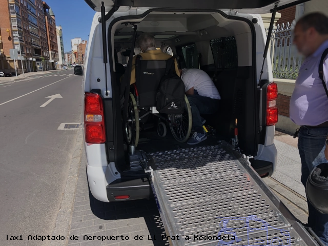 Taxi accesible de Redondela a Aeropuerto de El Prat