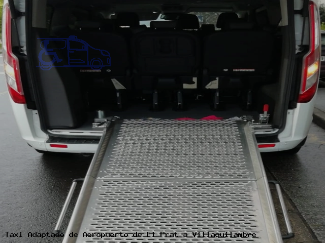 Taxi accesible de Villaquilambre a Aeropuerto de El Prat