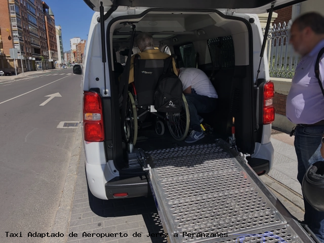Taxi accesible de Peranzanes a Aeropuerto de Jerez