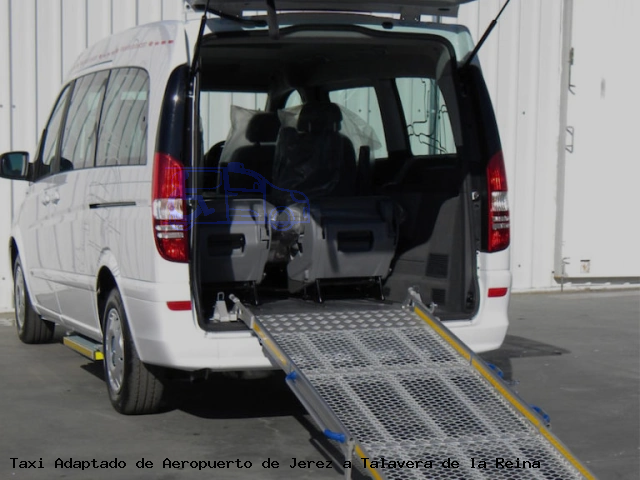 Taxi accesible de Talavera de la Reina a Aeropuerto de Jerez