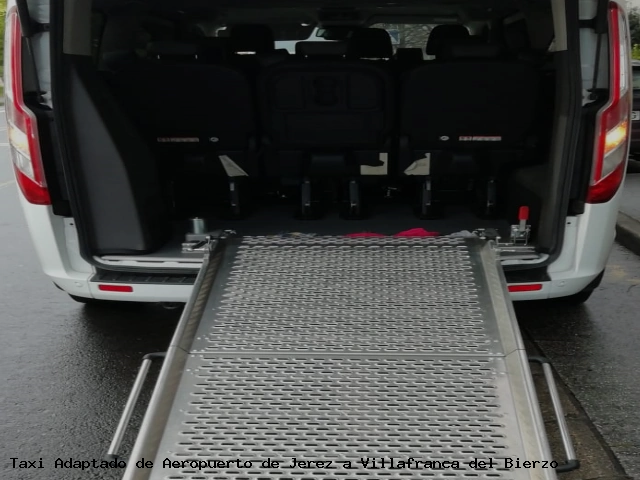 Taxi accesible de Villafranca del Bierzo a Aeropuerto de Jerez