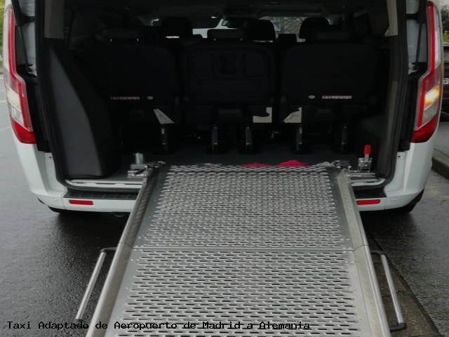 Taxi accesible de Alemania a Aeropuerto de Madrid