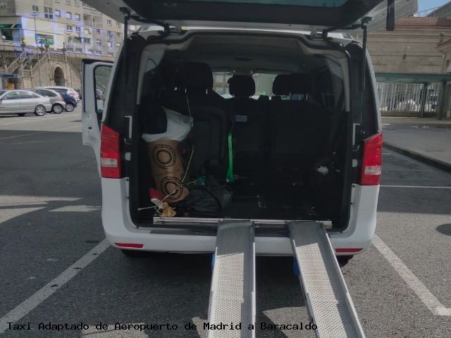 Taxi accesible de Baracaldo a Aeropuerto de Madrid