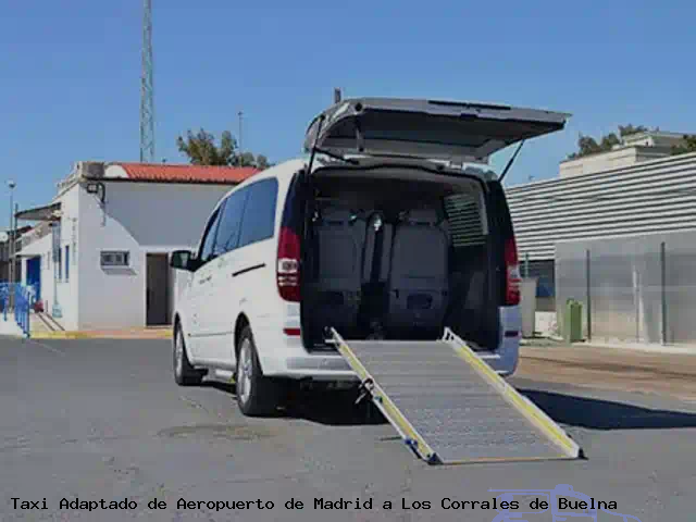 Taxi accesible de Los Corrales de Buelna a Aeropuerto de Madrid
