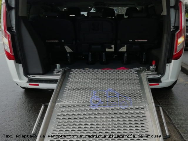 Taxi accesible de Vilagarcía de Arousa a Aeropuerto de Madrid