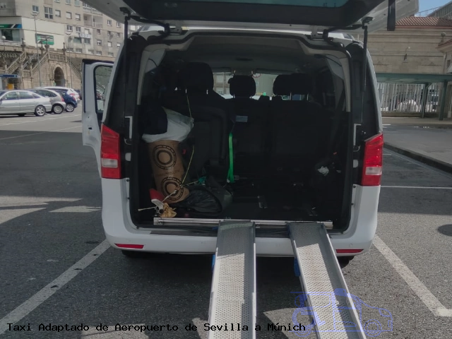 Taxi accesible de Múnich a Aeropuerto de Sevilla