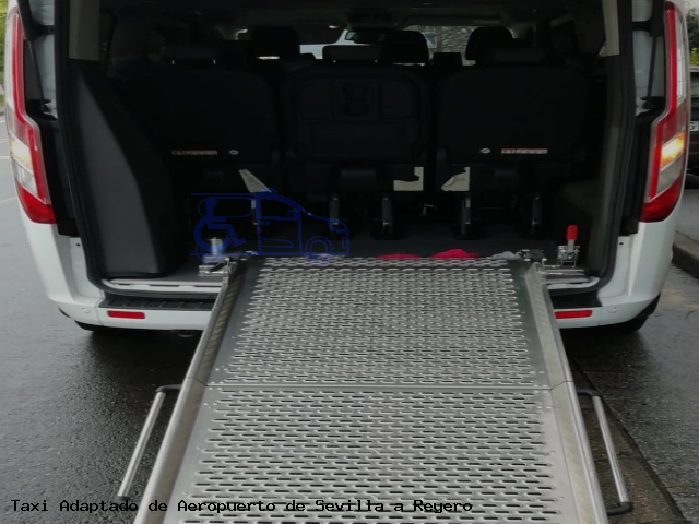 Taxi accesible de Reyero a Aeropuerto de Sevilla