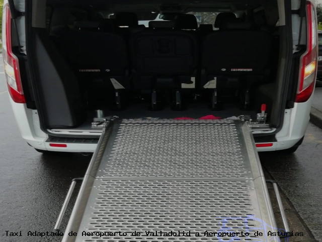 Taxi accesible de Aeropuerto de Asturias a Aeropuerto de Valladolid