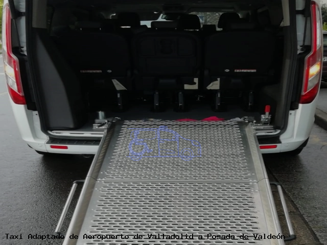 Taxi accesible de Posada de Valdeón a Aeropuerto de Valladolid