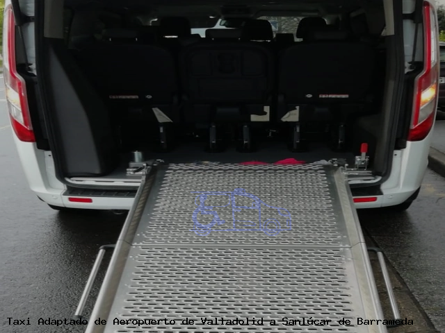 Taxi accesible de Sanlúcar de Barrameda a Aeropuerto de Valladolid
