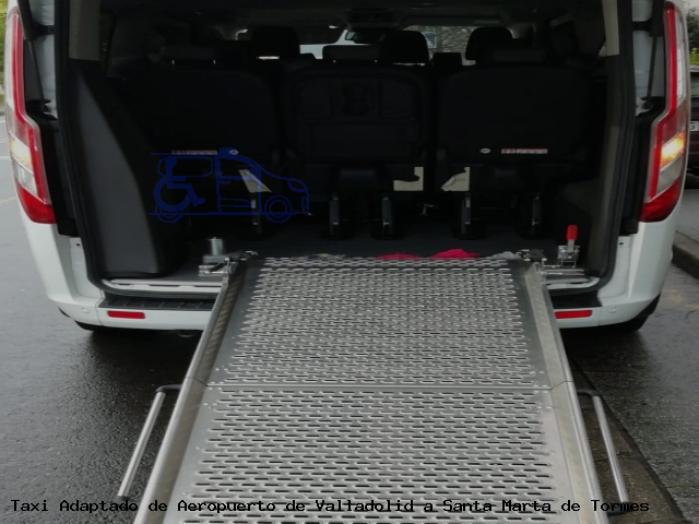 Taxi accesible de Santa Marta de Tormes a Aeropuerto de Valladolid