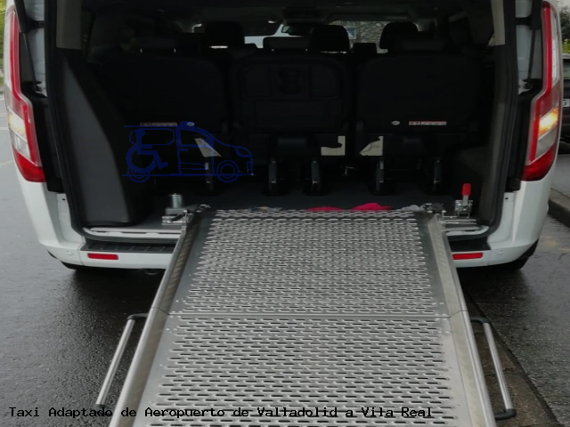 Taxi accesible de Vila Real a Aeropuerto de Valladolid
