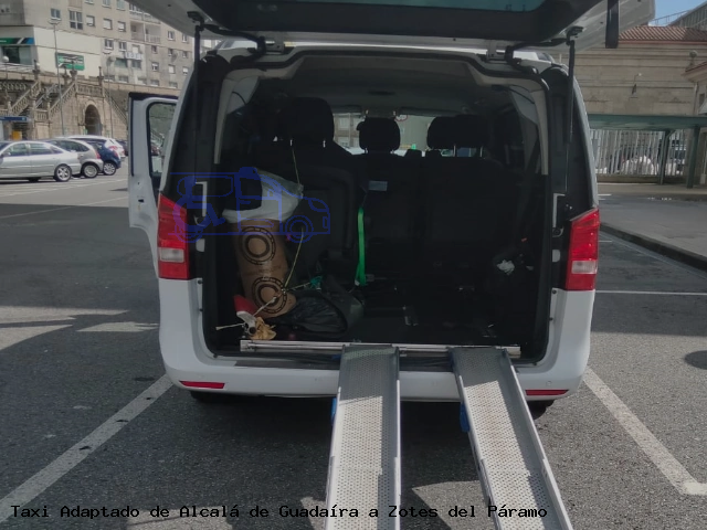 Taxi accesible de Zotes del Páramo a Alcalá de Guadaíra
