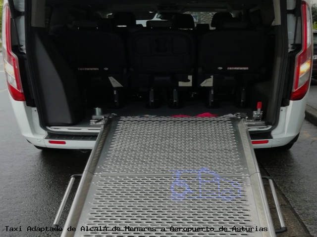 Taxi accesible de Aeropuerto de Asturias a Alcalá de Henares