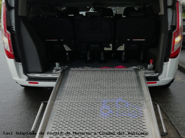 Taxi accesible de Ciudad del Vaticano a Alcalá de Henares