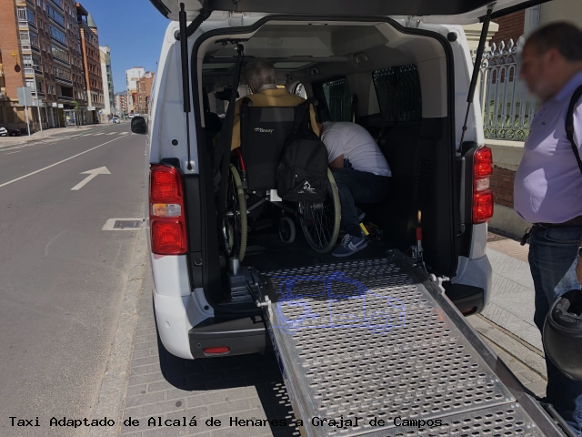 Taxi accesible de Grajal de Campos a Alcalá de Henares