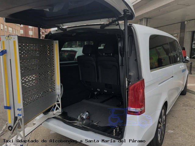 Taxi accesible de Santa María del Páramo a Alcobendas