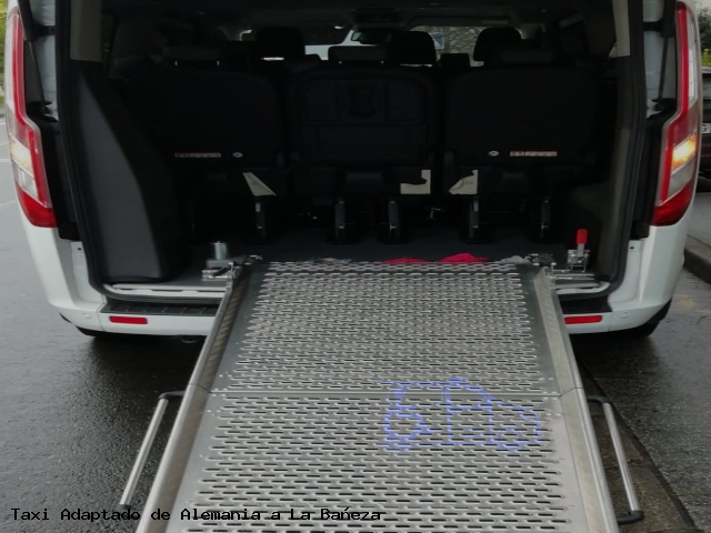 Taxi accesible de La Bañeza a Alemania