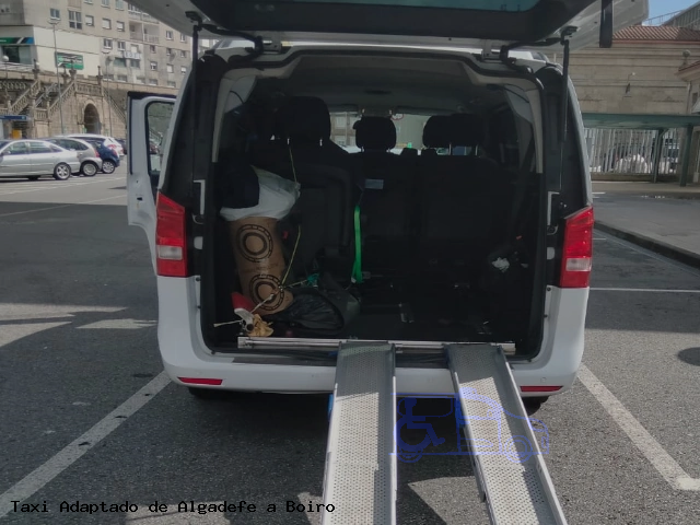 Taxi accesible de Boiro a Algadefe