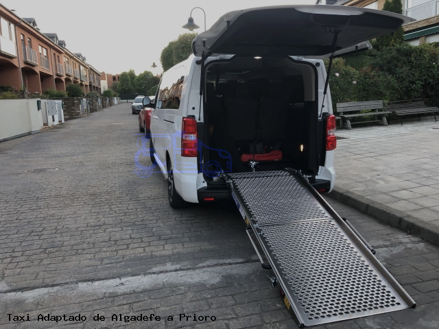 Taxi accesible de Prioro a Algadefe