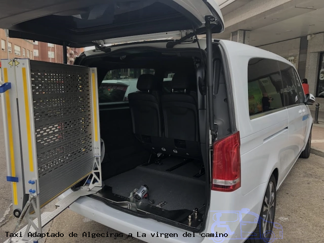 Taxi accesible de La virgen del camino a Algeciras