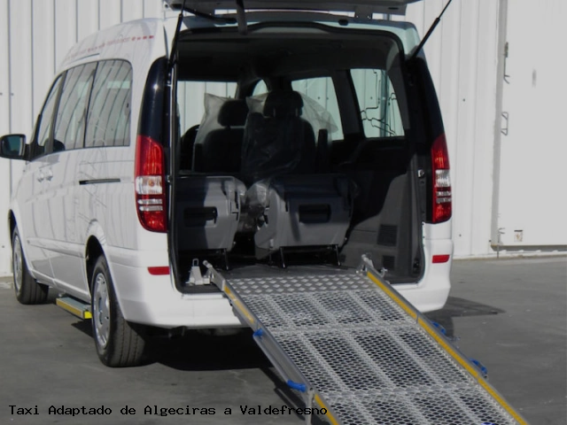 Taxi accesible de Valdefresno a Algeciras