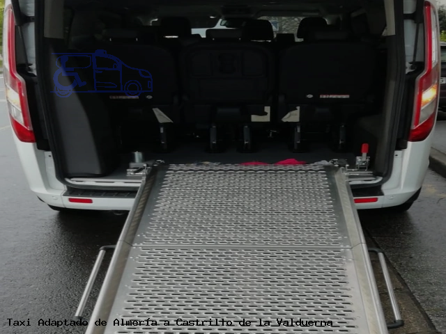 Taxi accesible de Castrillo de la Valduerna a Almería