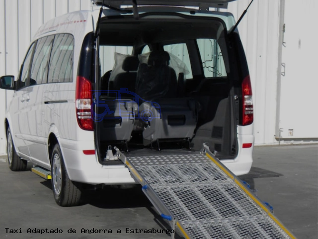 Taxi accesible de Estrasburgo a Andorra