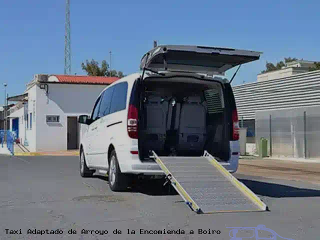 Taxi accesible de Boiro a Arroyo de la Encomienda