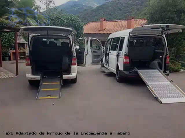 Taxi accesible de Fabero a Arroyo de la Encomienda