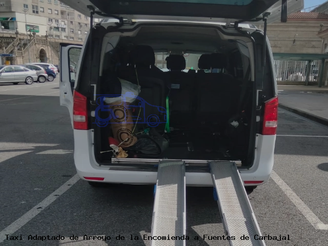 Taxi accesible de Fuentes de Carbajal a Arroyo de la Encomienda