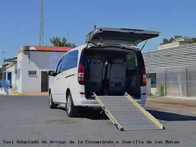 Taxi accesible de Joarilla de las Matas a Arroyo de la Encomienda